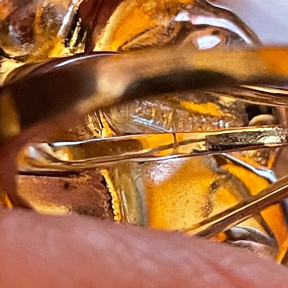 Paola Valentini PV 925 Sterling Silver Pearl Flower Ring - Picture 5 of 6